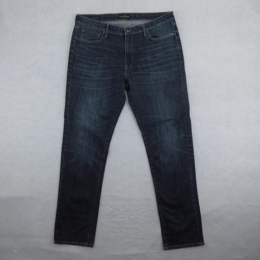 Lucky Brand 410 Athletic Slim Jeans Mens 38x34 Blue Stretch Denim Pants